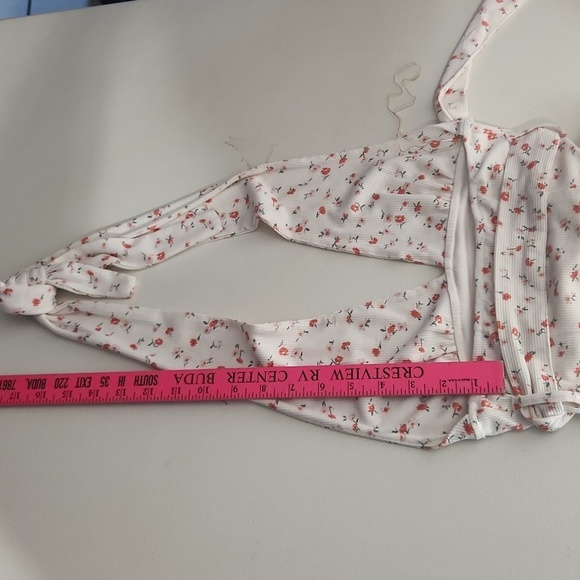 New Pink Dress Womens Halter Dress size S Flowers Sundress Floral - Picture 9 of 11